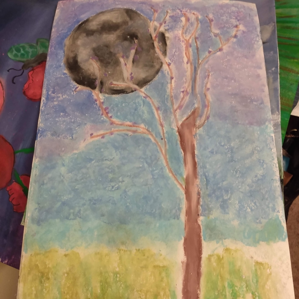 Oil pastel